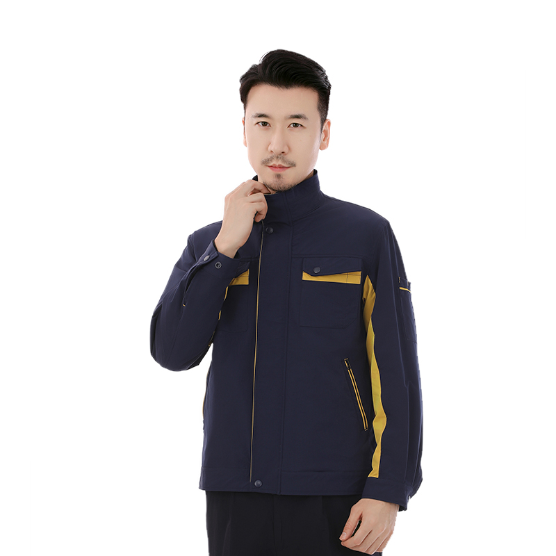 夏季長袖速干透氣工作服套裝定制