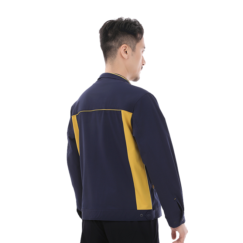 夏季長袖速干透氣工作服套裝定制