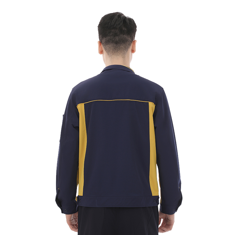 夏季長袖速干透氣工作服套裝定制