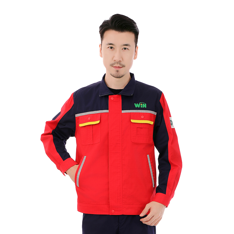簡約春秋工裝防靜電工作服套裝定制