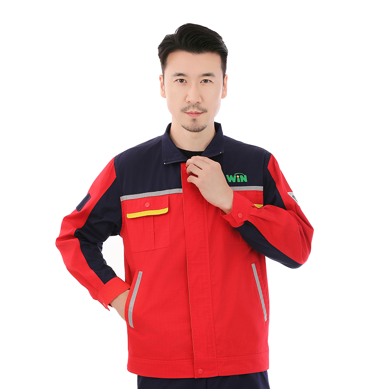 簡約春秋工裝防靜電工作服套裝定制