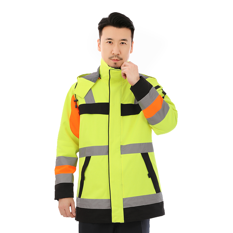 冬季棉服工作服熒光保暖上衣外套