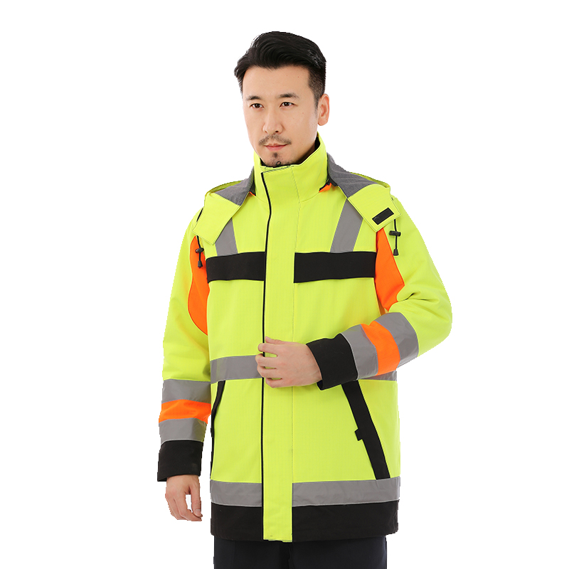 冬季棉服工作服熒光保暖上衣外套