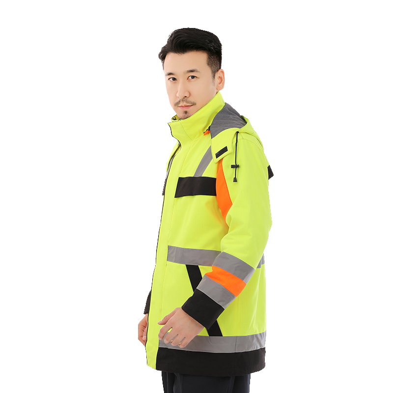 冬季棉服工作服熒光保暖上衣外套