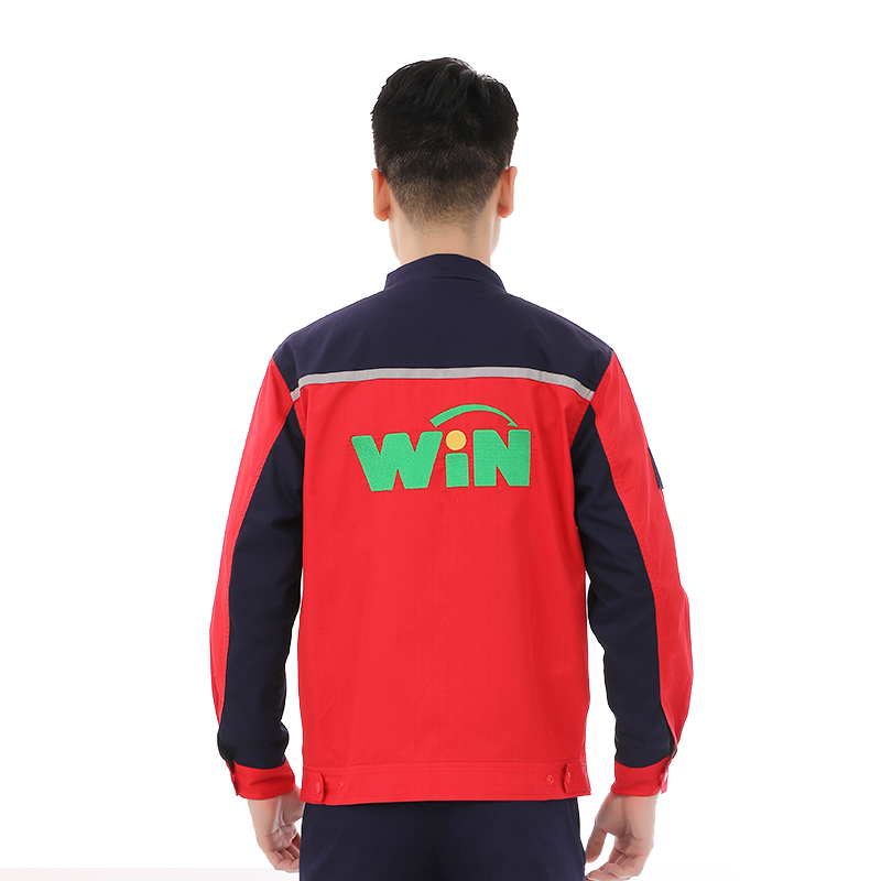 簡約春秋工裝防靜電工作服套裝定制
